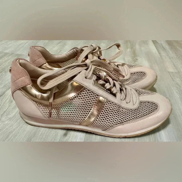 Michael Kors Maggie Trainer Pink‎ Blush Rose Gold Size 8 - Picture 8 of 9